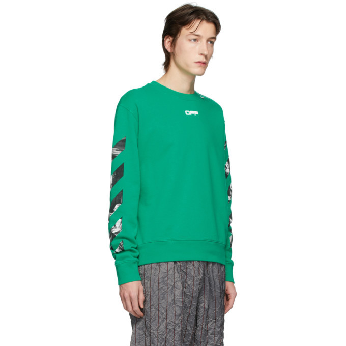 off white sweatshirt green