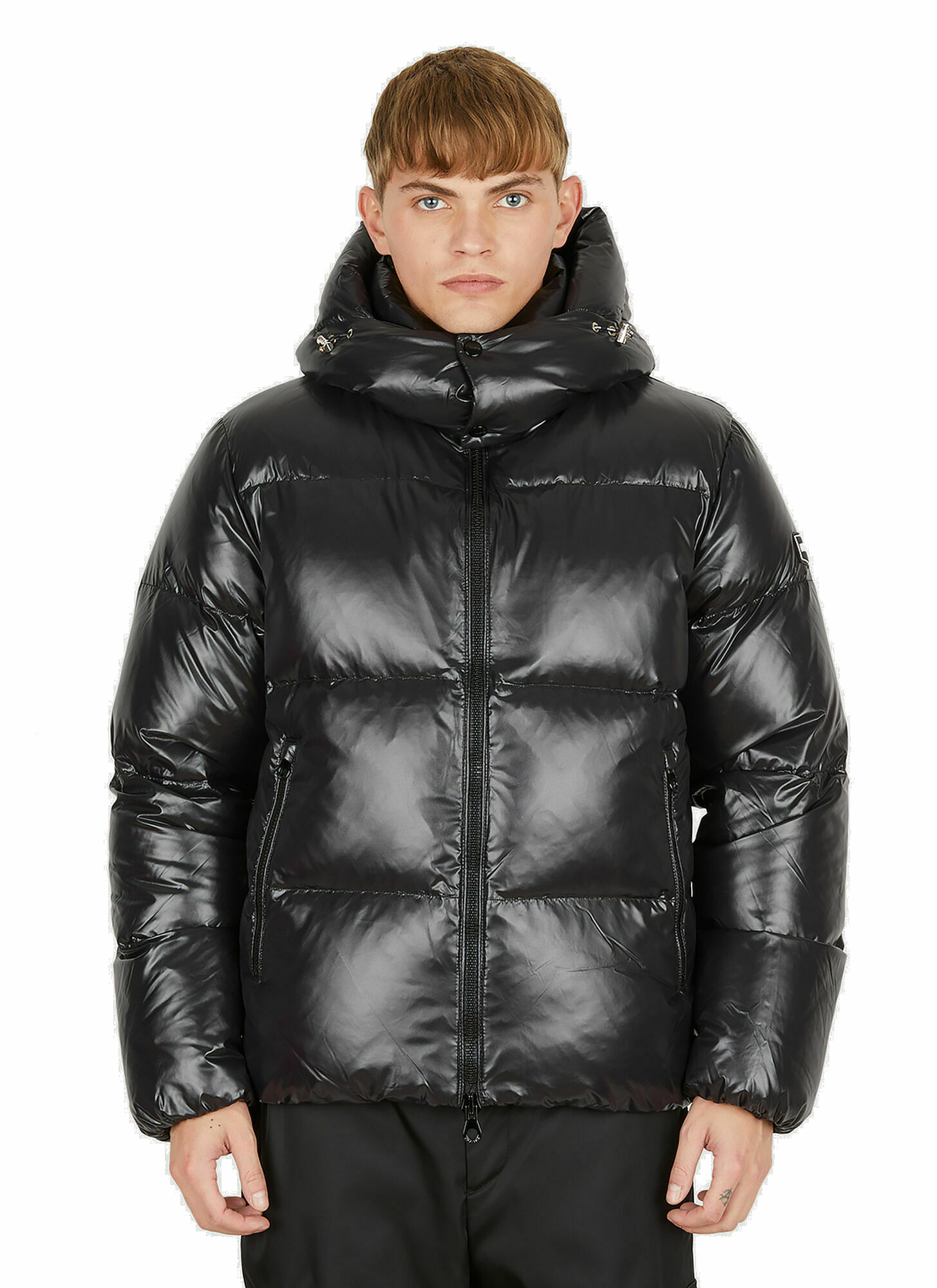 Tifo Quilted Down Jacket in Black Duvetica