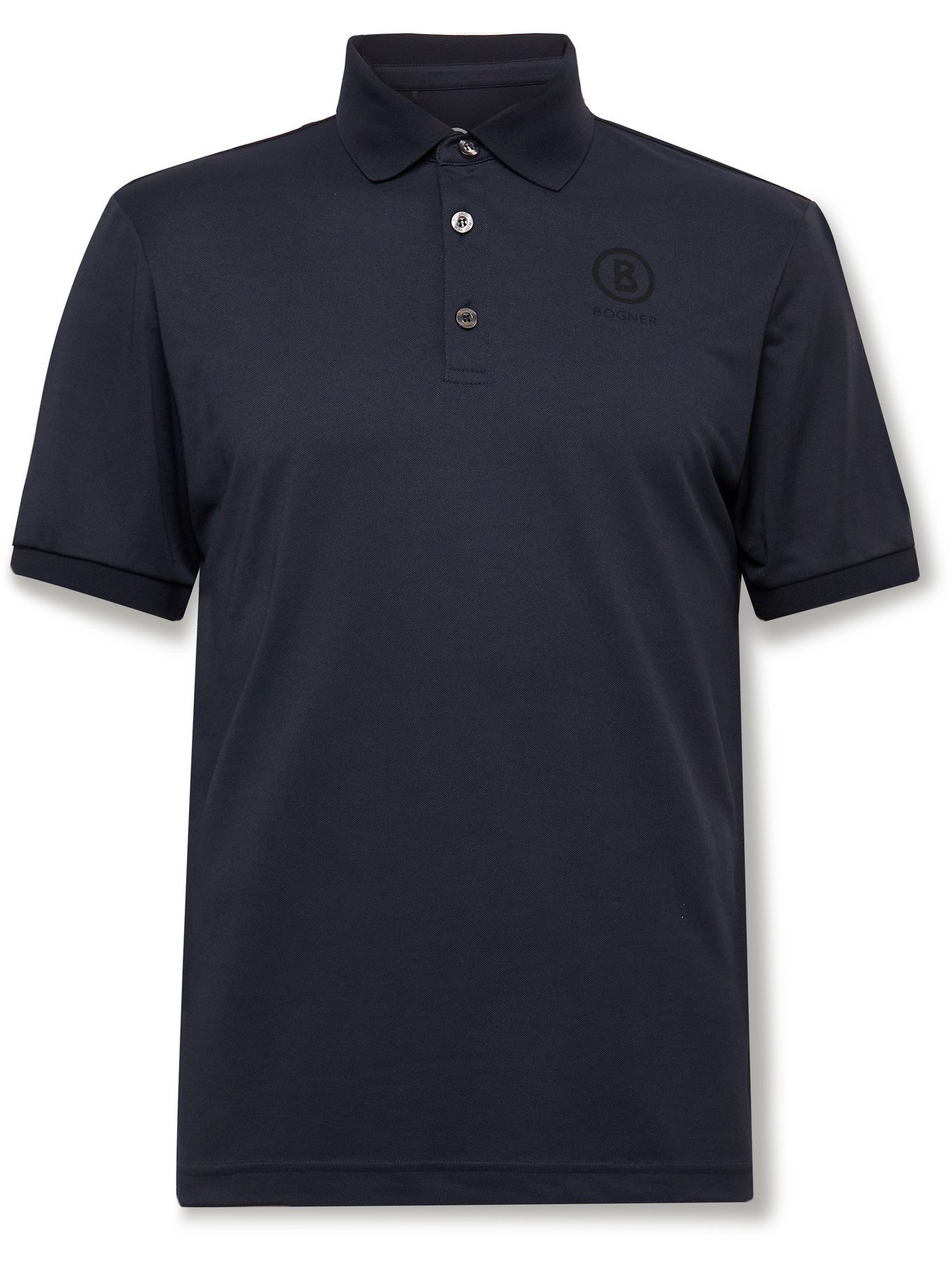 Bogner - Daniel Logo-Print Jersey Golf Polo Shirt - Blue Bogner