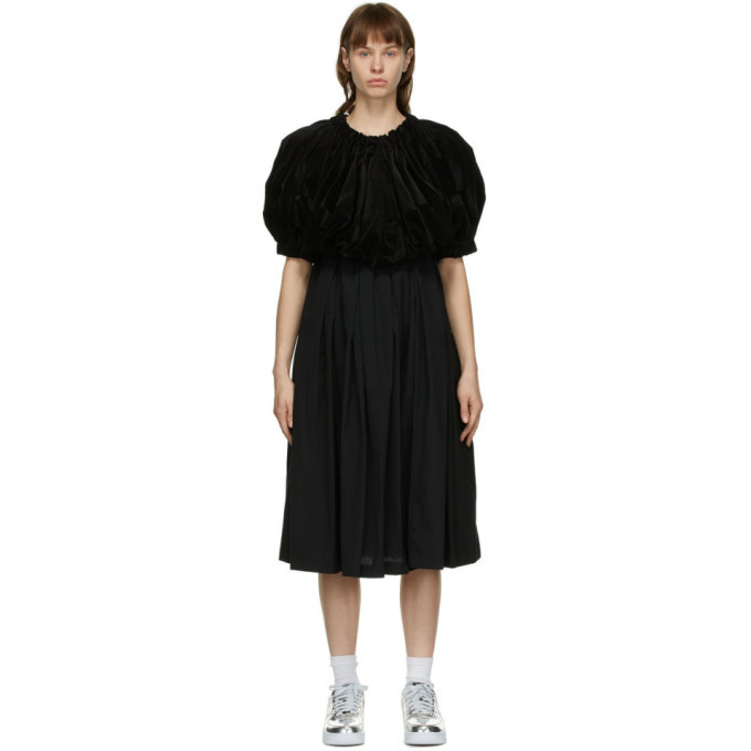 velvet mid length dress