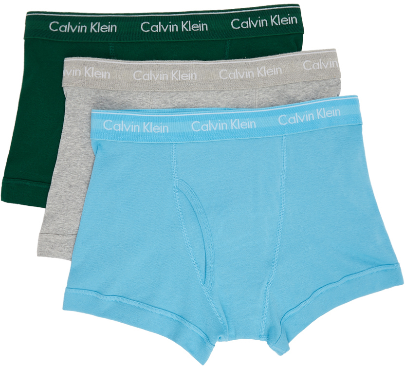 Calvin Klein Underwear Three-Pack Multicolor Cotton Classic Fit Boxer  Briefs Calvin Klein Underwear