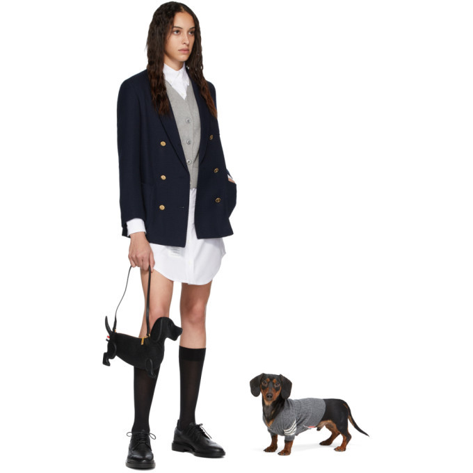 thom browne dog cardigan