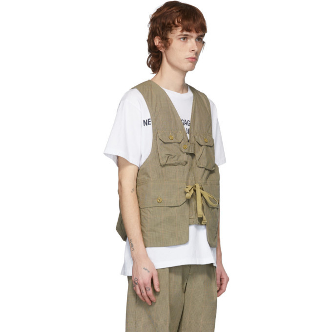 Engineered Garments Khaki Nyco Game Vest Engineered Garments