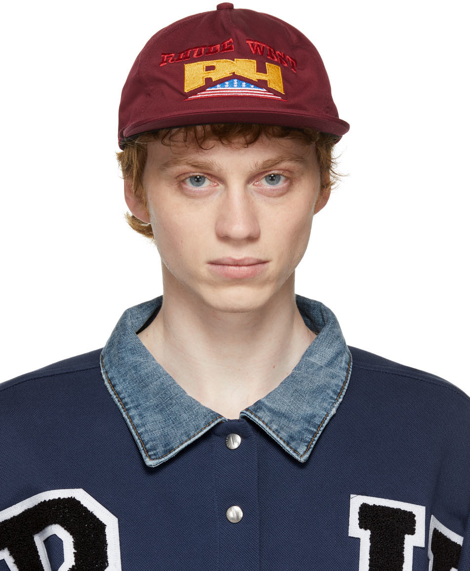 Rhude Burgundy Wild West Cap Rhude