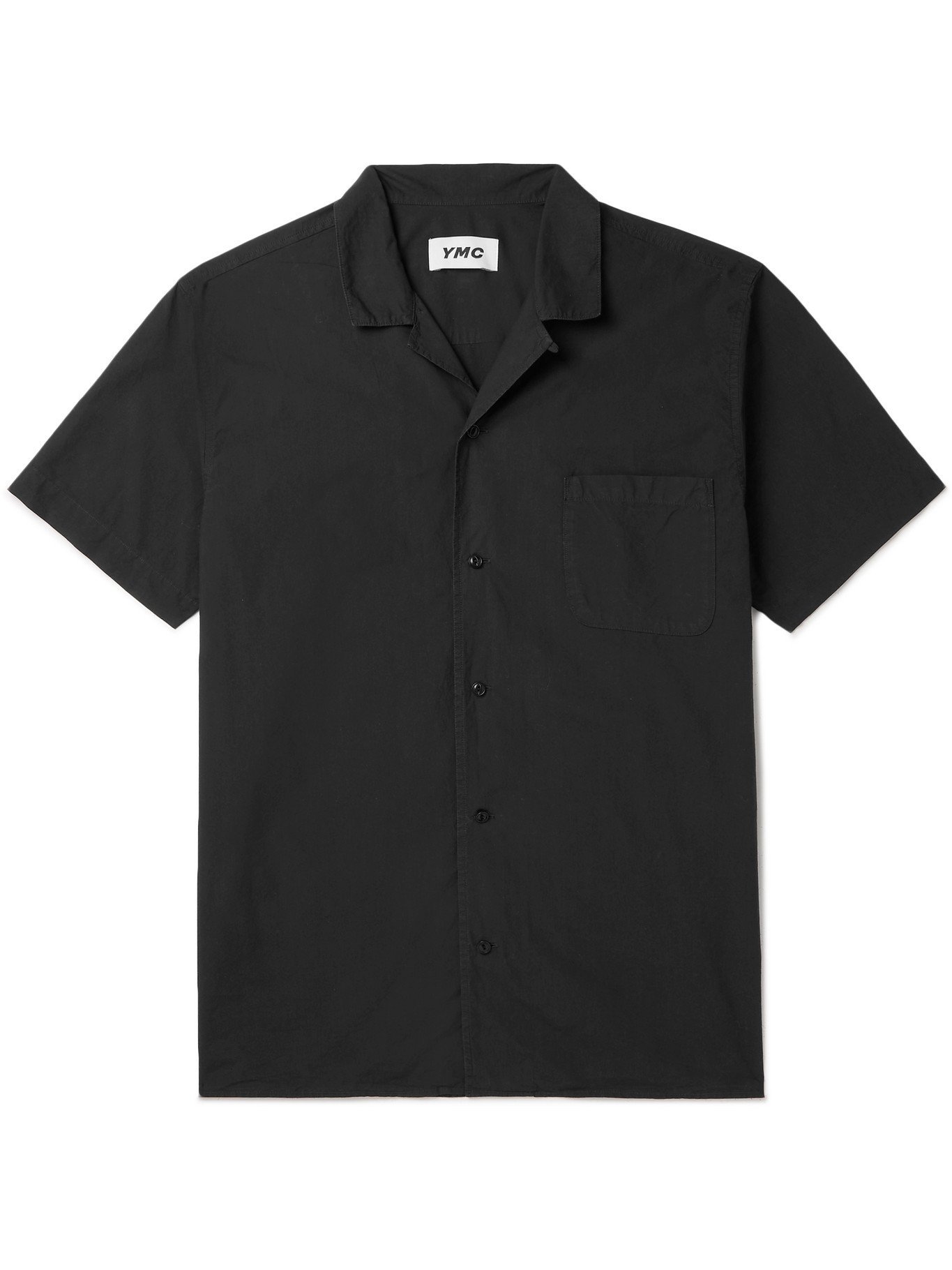 YMC - Malick Camp-Collar Organic Cotton Shirt - Black YMC