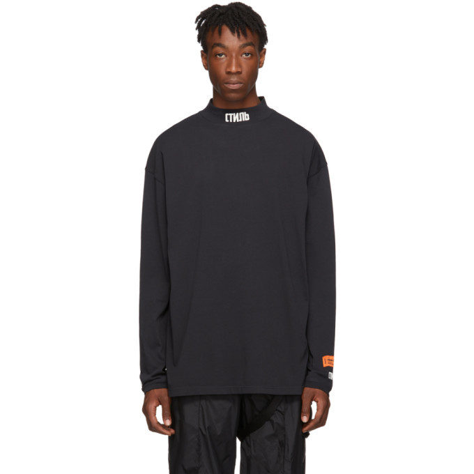 long sleeve black turtleneck shirt