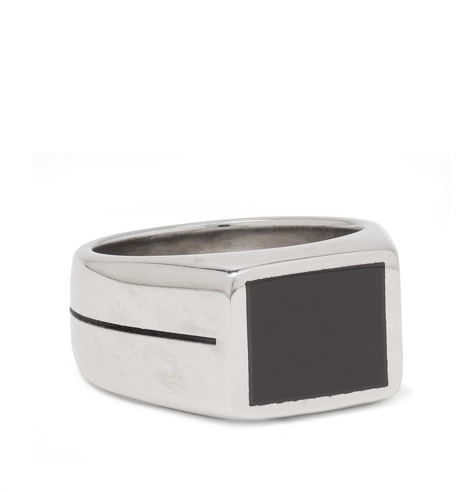 Givenchy - Silver-Tone and Enamel Ring - Silver Givenchy