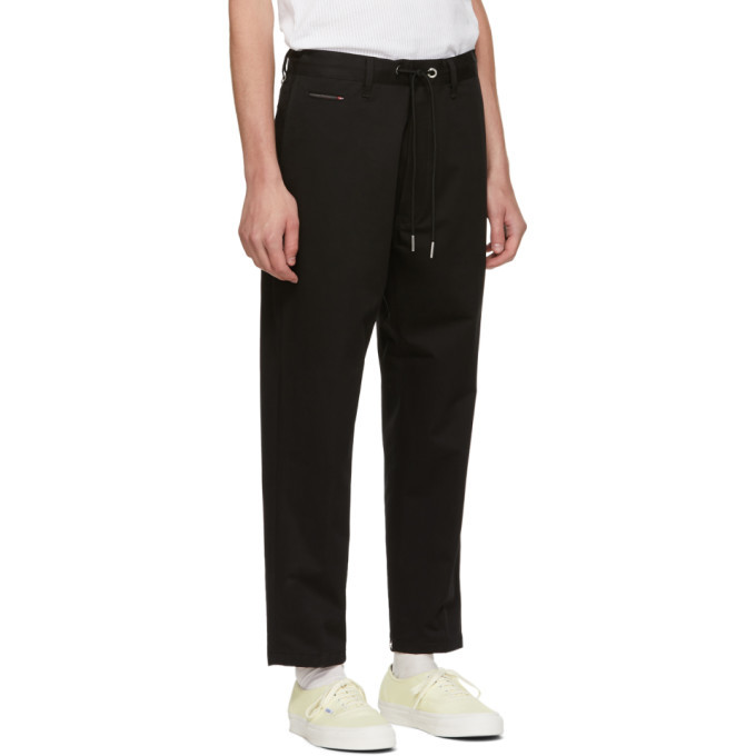 diesel black trousers