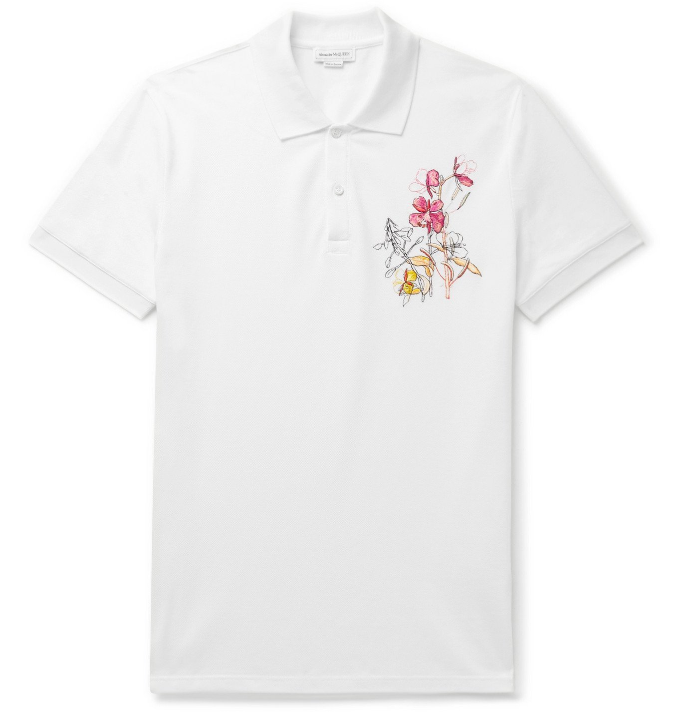 alexander mcqueen embroidered shirt