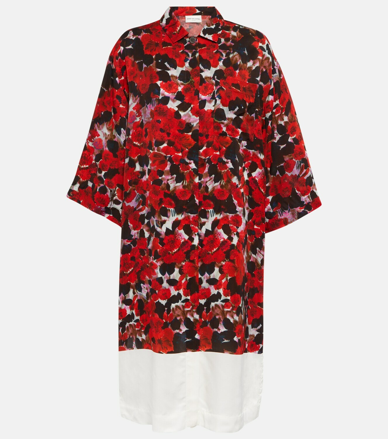 Dries Van Noten - Floral shirt dress Dries Van Noten