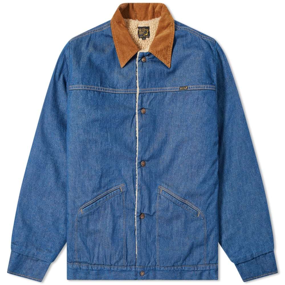 orSlow Denim Sherpa Lined Jacket orSlow