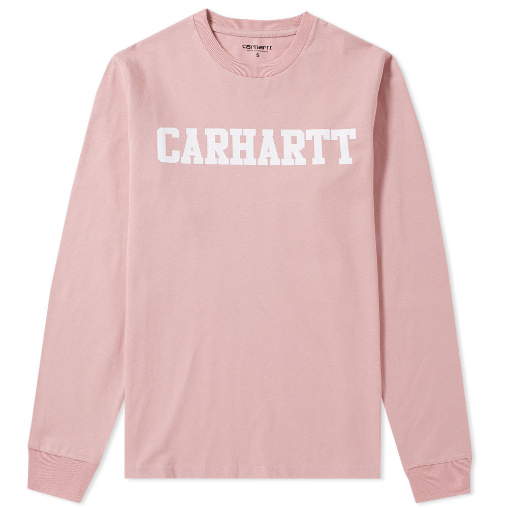 Carhartt Long Sleeve College Tee Pink Carhartt WIP