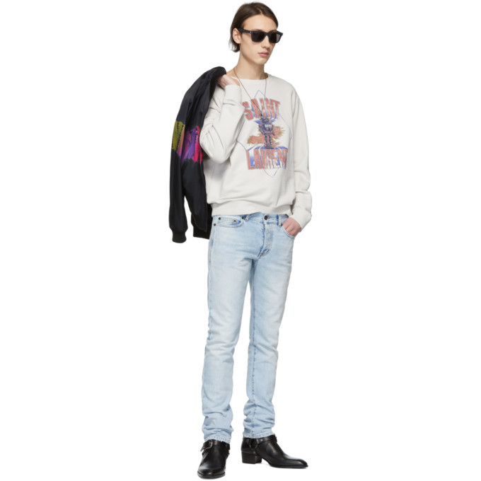 saint laurent robot sweatshirt