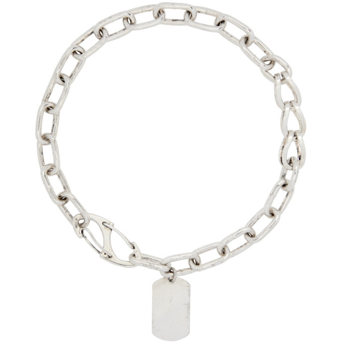 Martine Ali Silver Tailspin Tag Choker Martine Ali