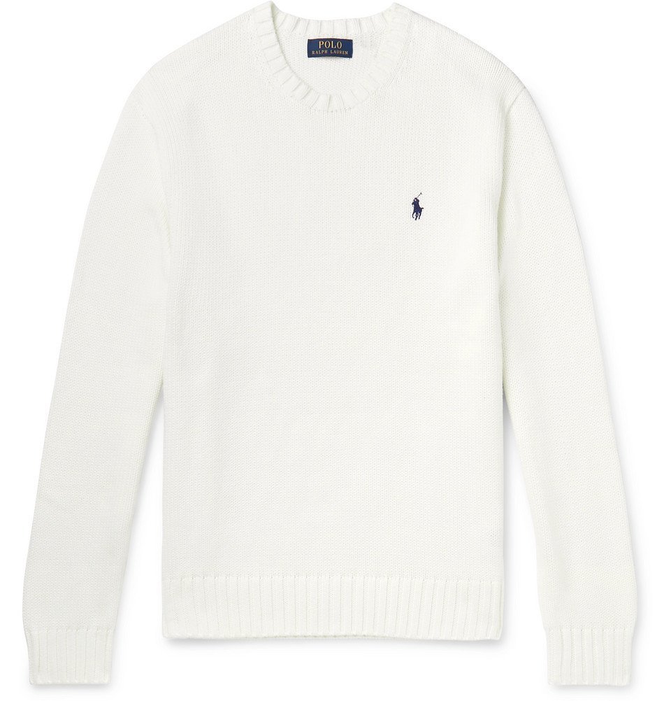 Polo Ralph Lauren - Cotton Sweater - Men - White Polo Ralph Lauren