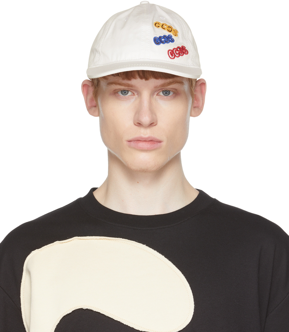 GCDS White Holes Logo Cap GCDS