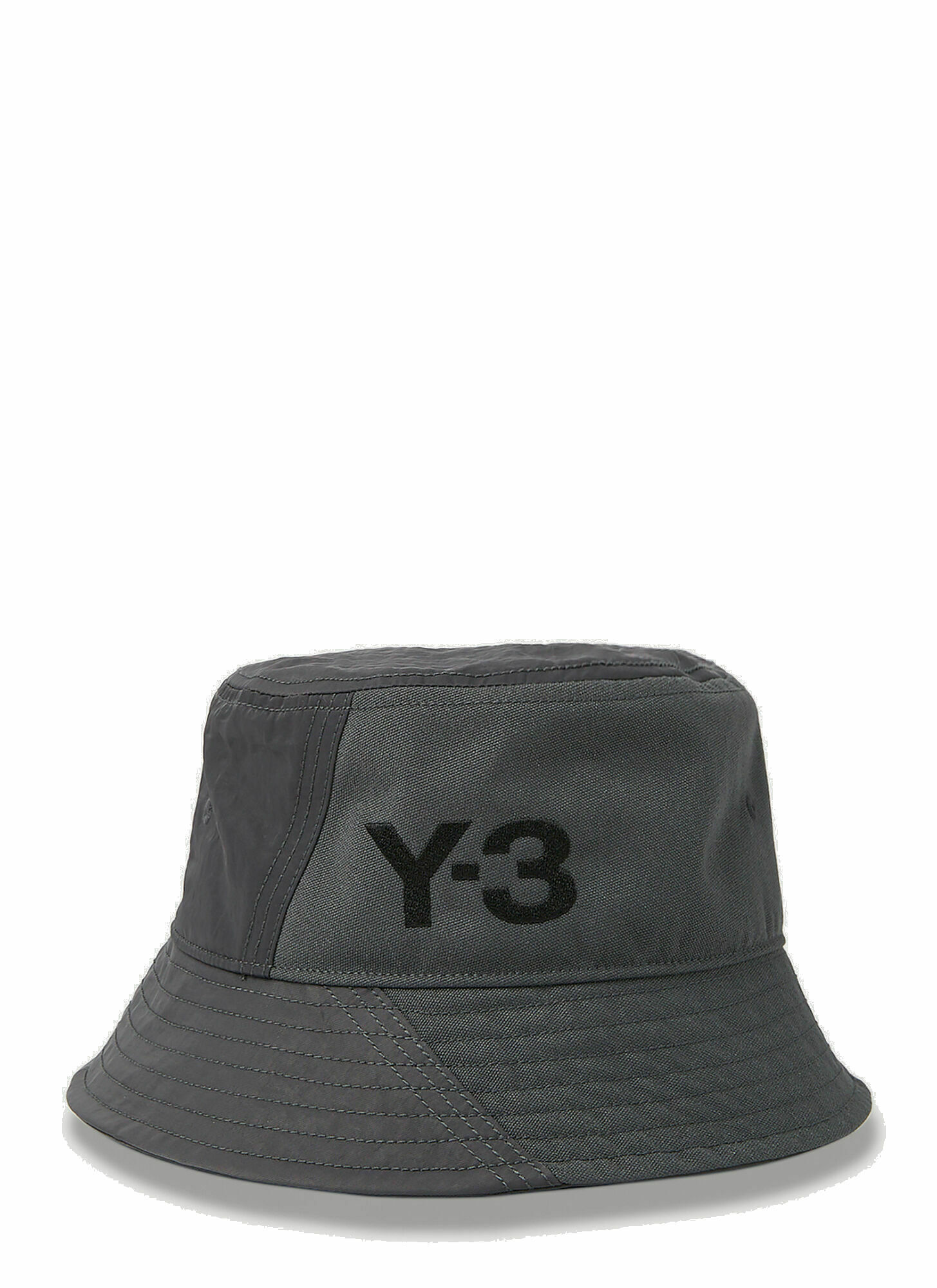 Y-3 - Tonal Panel Bucket Hat in Grey Y-3