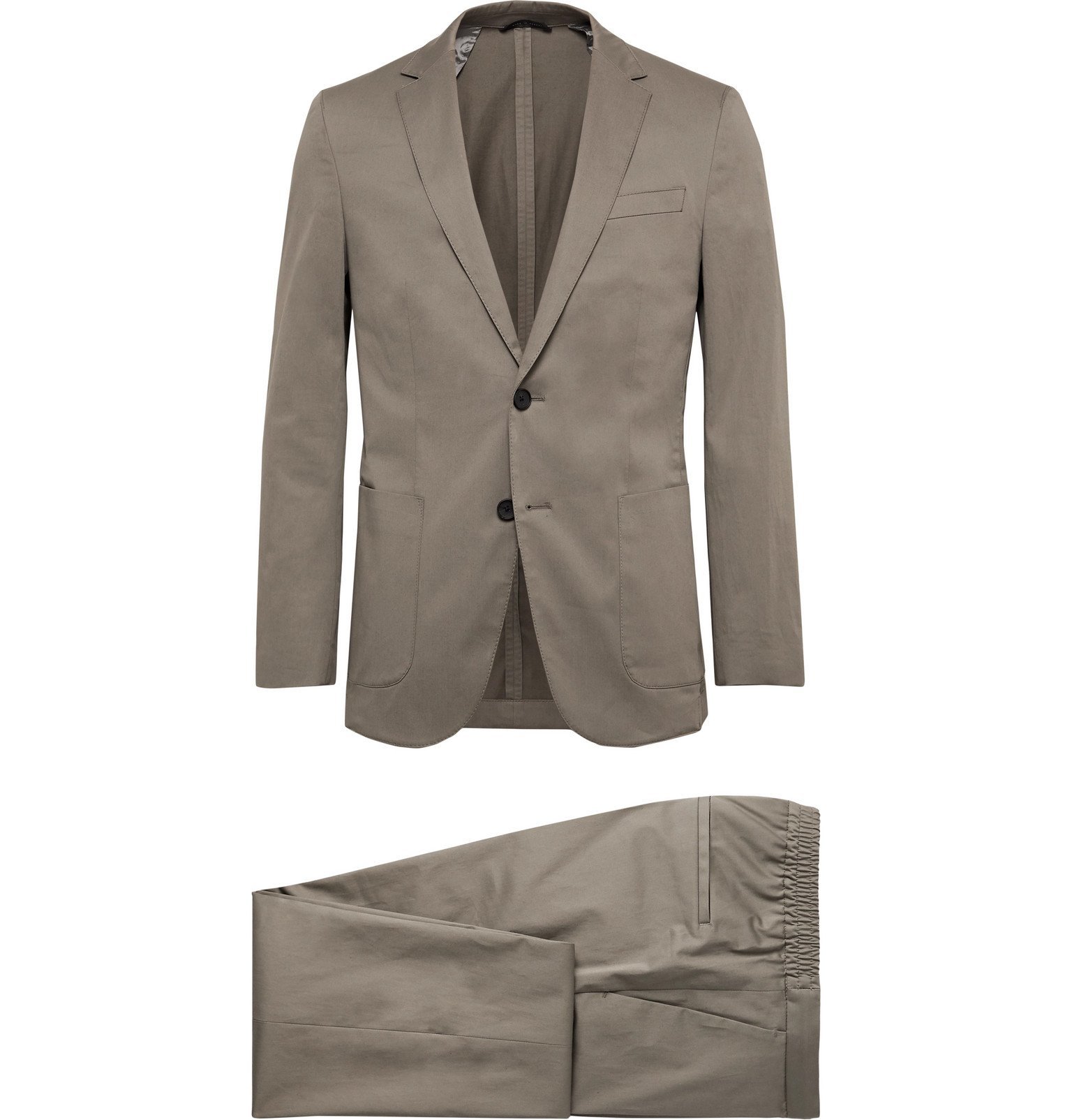 Hugo Boss - Taupe Nolin/ Brider Slim-Fit Cotton-Blend Sateen Suit ...