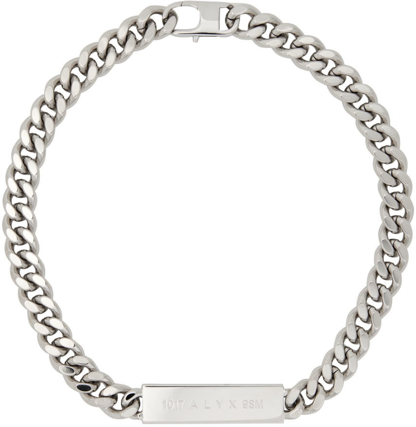 Photo: 1017 ALYX 9SM Silver Chain Logo ID Necklace
