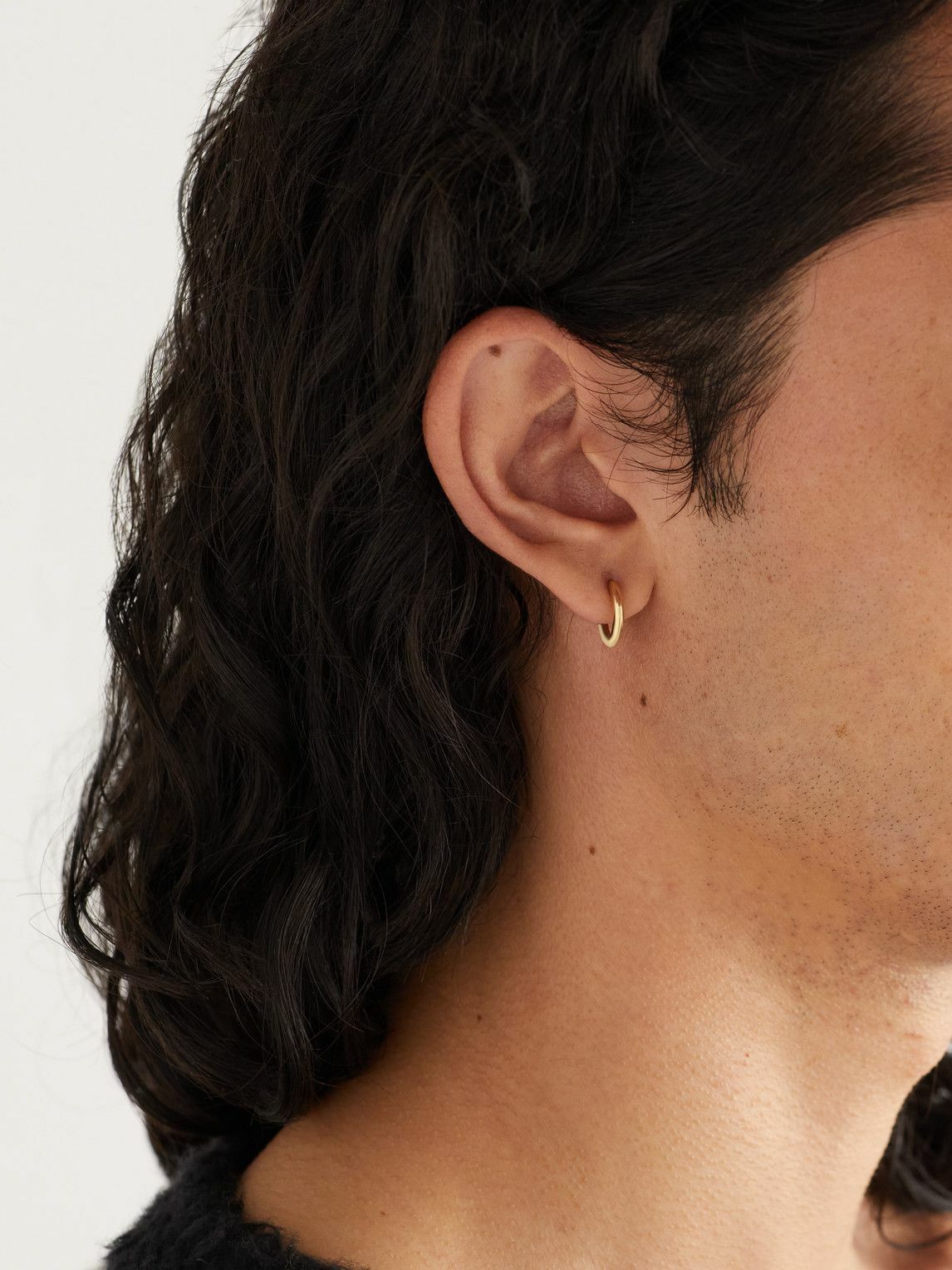 Photo: Spinelli Kilcollin - Mini Gold Single Hoop Earring