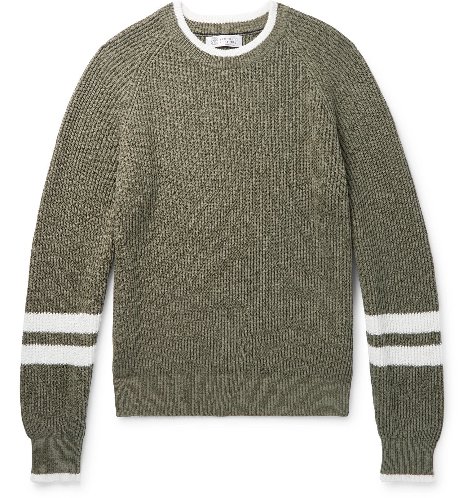 ribbed cotton sweater