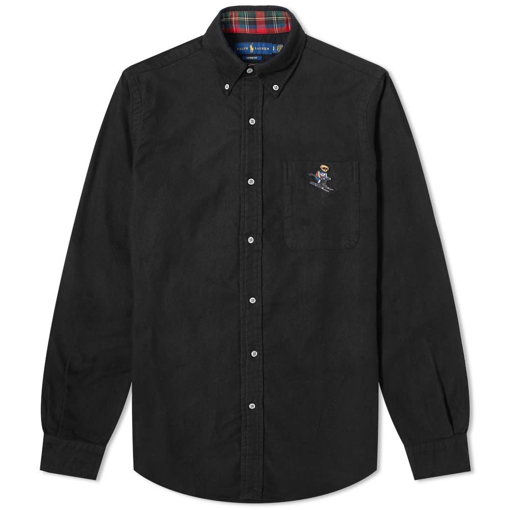 polo ralph lauren embroidered bear oxford shirt