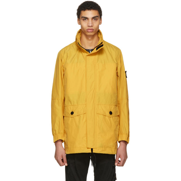 stone island yellow coat