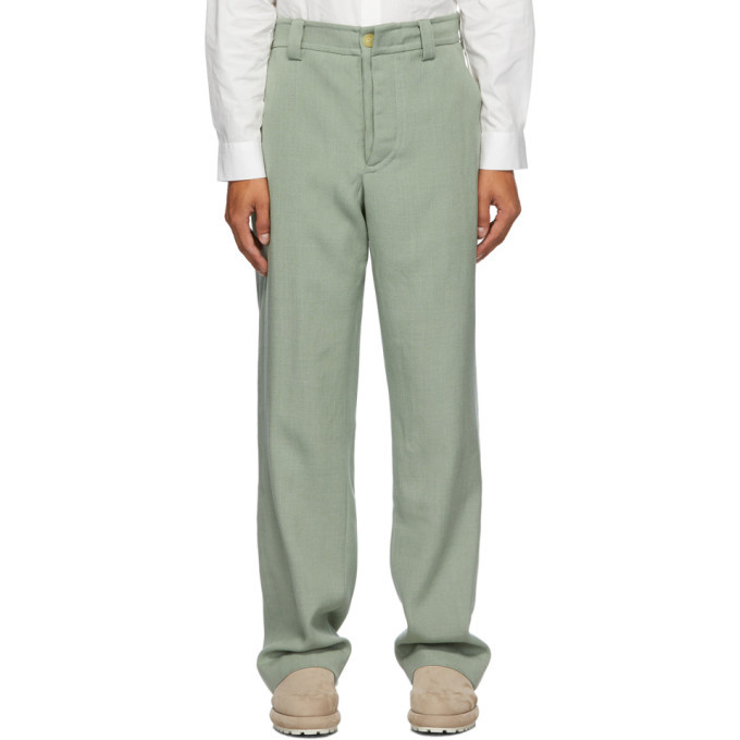 Jacquemus Green Wool Le Pantalon de Costume Trousers Jacquemus