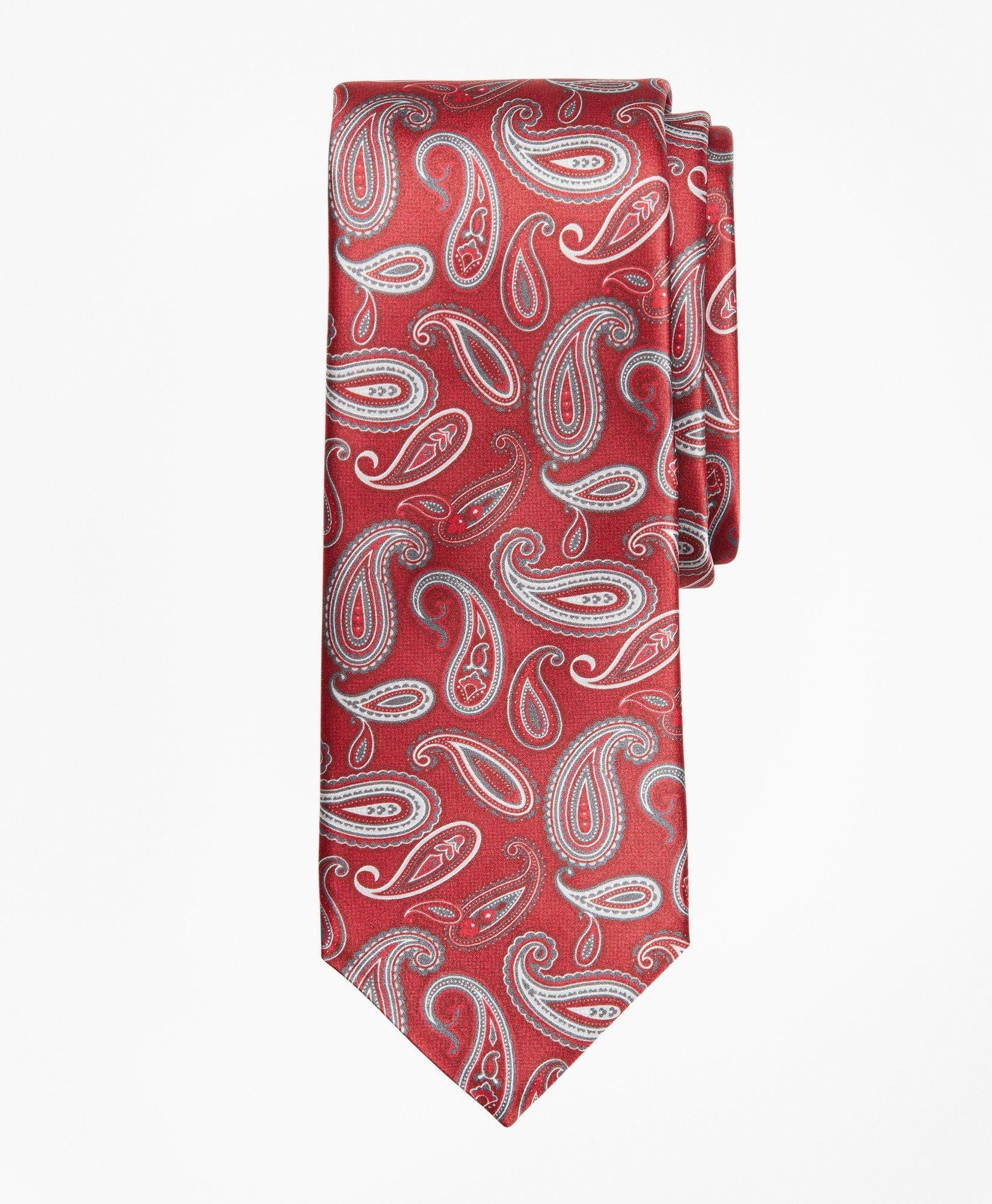 Photo: Brooks Brothers Men's Paisley Tie | Red