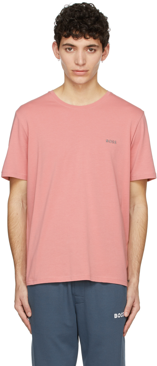 Boss Pink Cotton T-Shirt BOSS