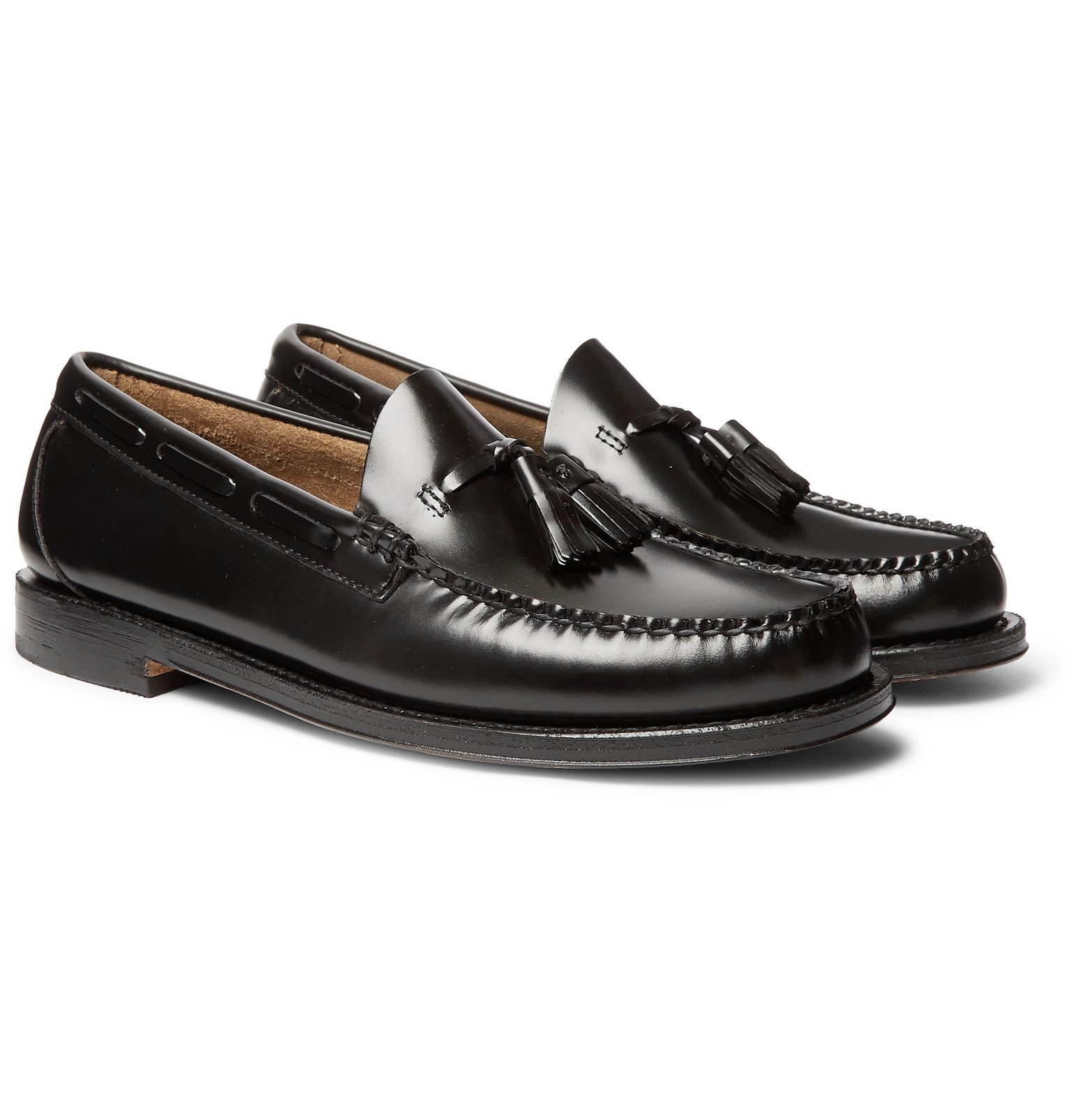 G.H. Bass & Co. - Weejuns Larkin Leather Tasselled Loafers - Black G.H ...