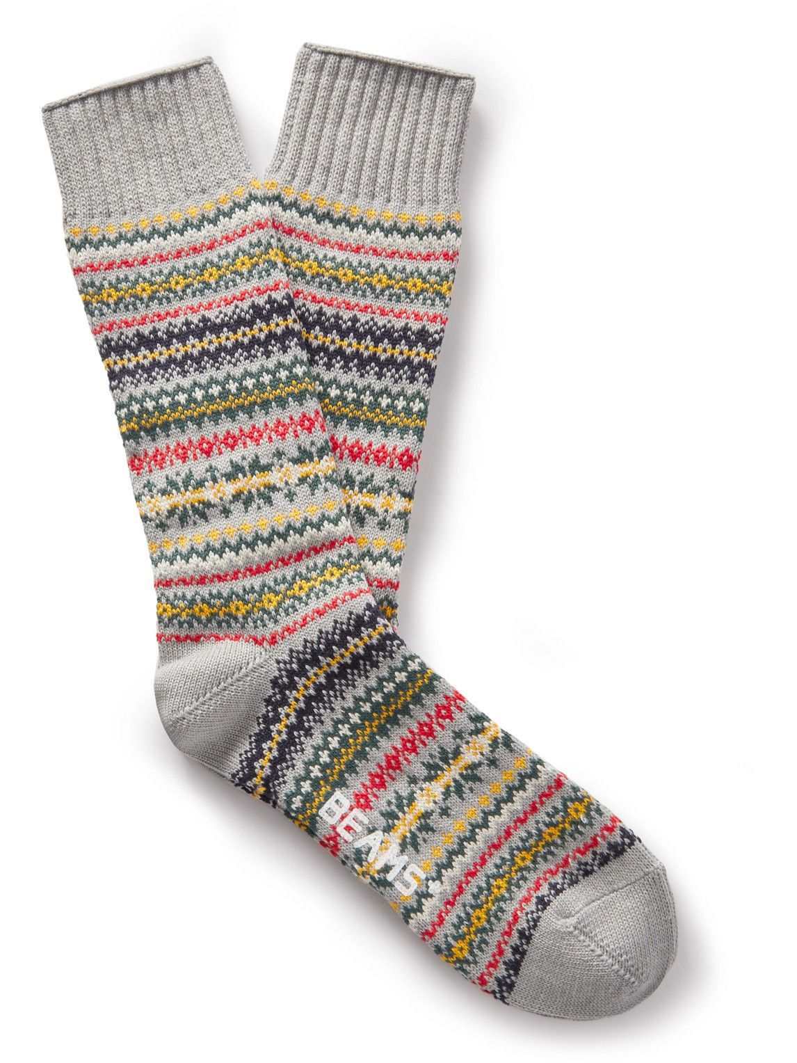 Beams Plus - Fair Isle Knitted Socks Beams Plus