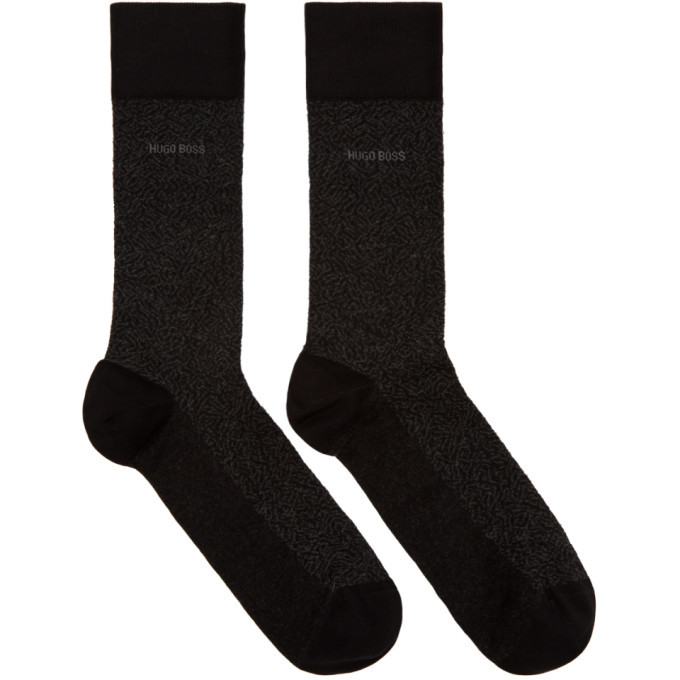 Boss Black Mercerized Mini Pattern Socks BOSS