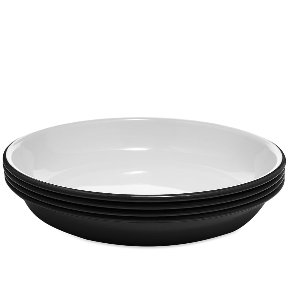 Falcon Enamelware Deep Plates in Coal Black Falcon Enamelware