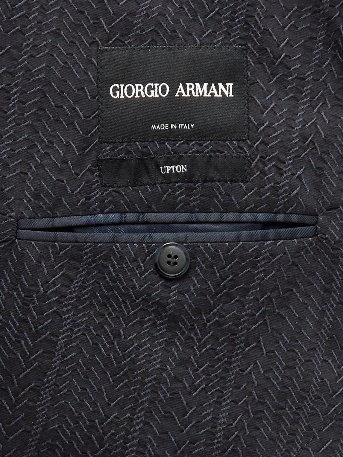 Giorgio Armani - Upton Unstructured Double-Breasted Topstitched Cotton ...