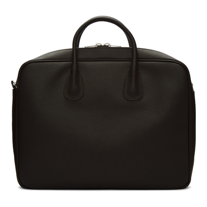 Valextra Brown Leather Briefcase Valextra