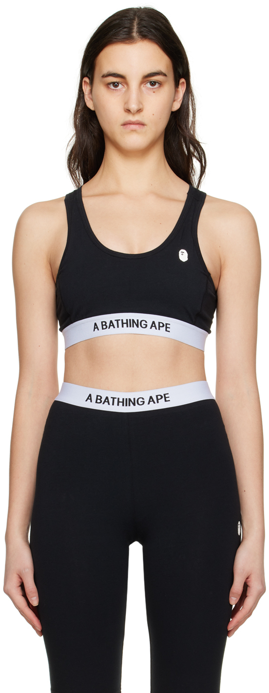 BAPE Black Bonded Sport Bra & Shorts Set A Bathing Ape
