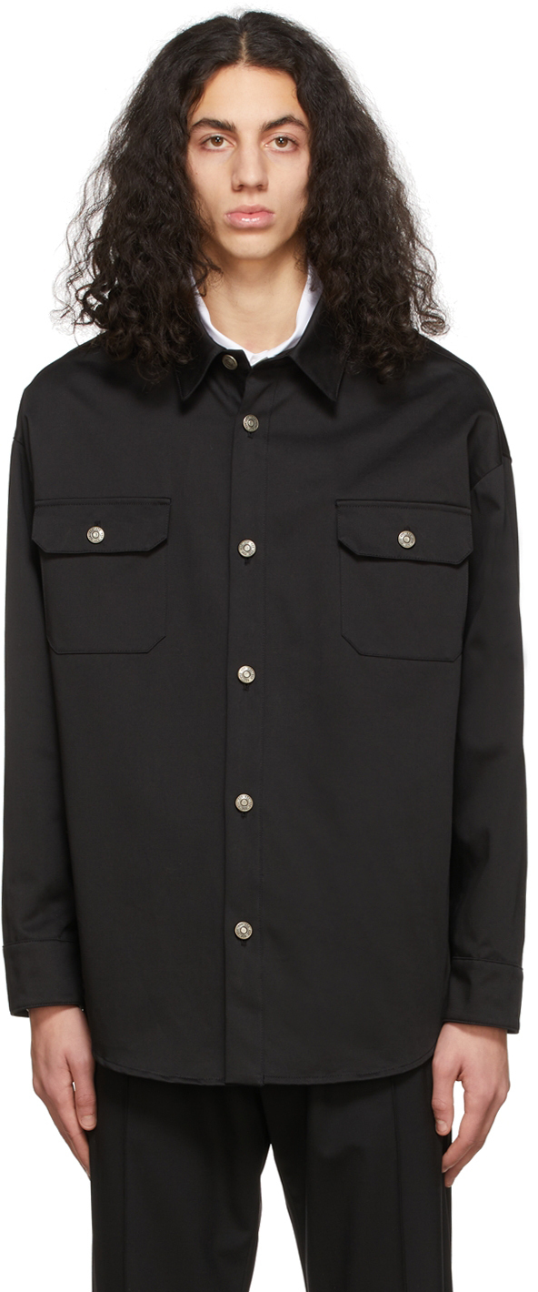 424 Black Overshirt Shirt 424