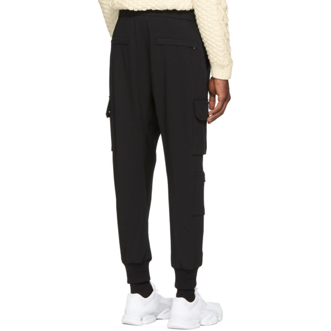 Wooyoungmi Black Cargo Trousers Wooyoungmi