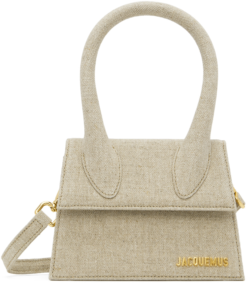 jacquemus beige le chiquito nœud bag