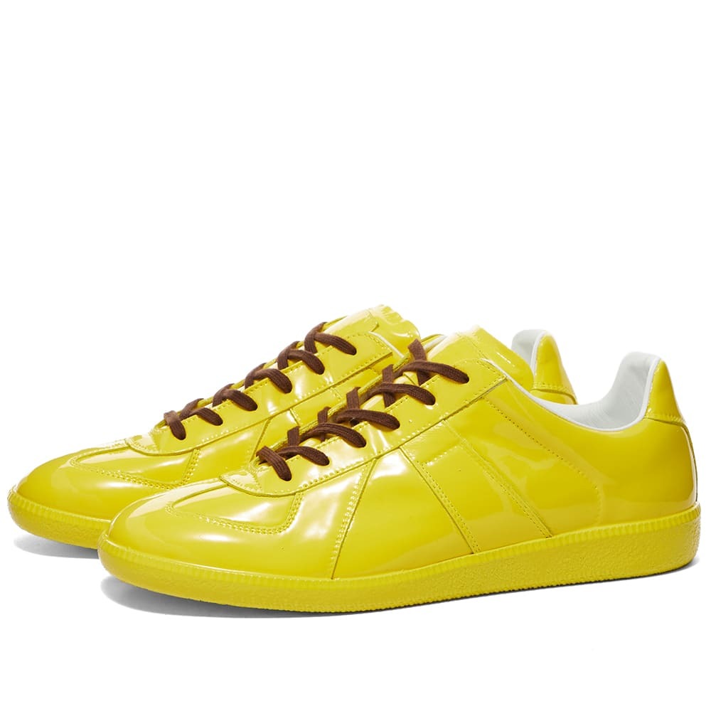 Maison Margiela Men's Replica Rubberised Leather Sneakers in Spectra ...