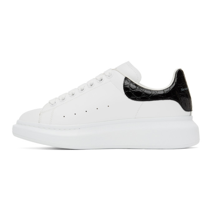 Alexander McQueen White and Black Croc 