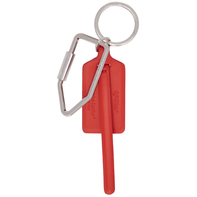 Off-White Red Tag Keychain Off-White