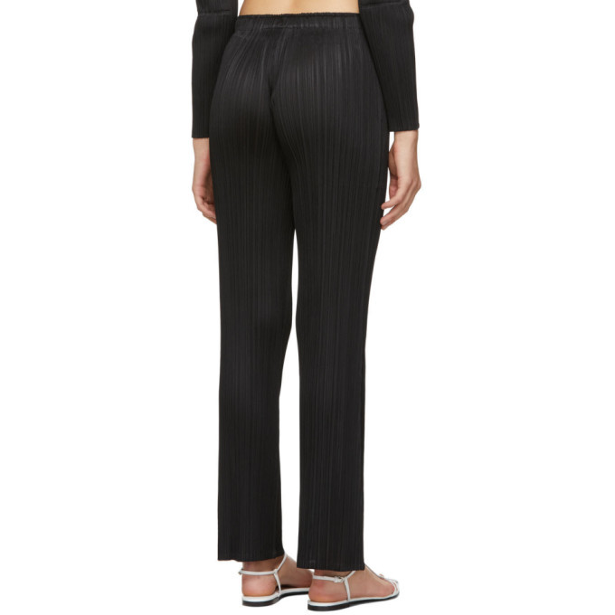 Pleats Please Issey Miyake Black Monthly Colors December Trousers