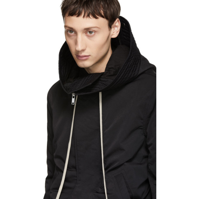 Rick Owens Drkshdw Black Hooded Bomber 