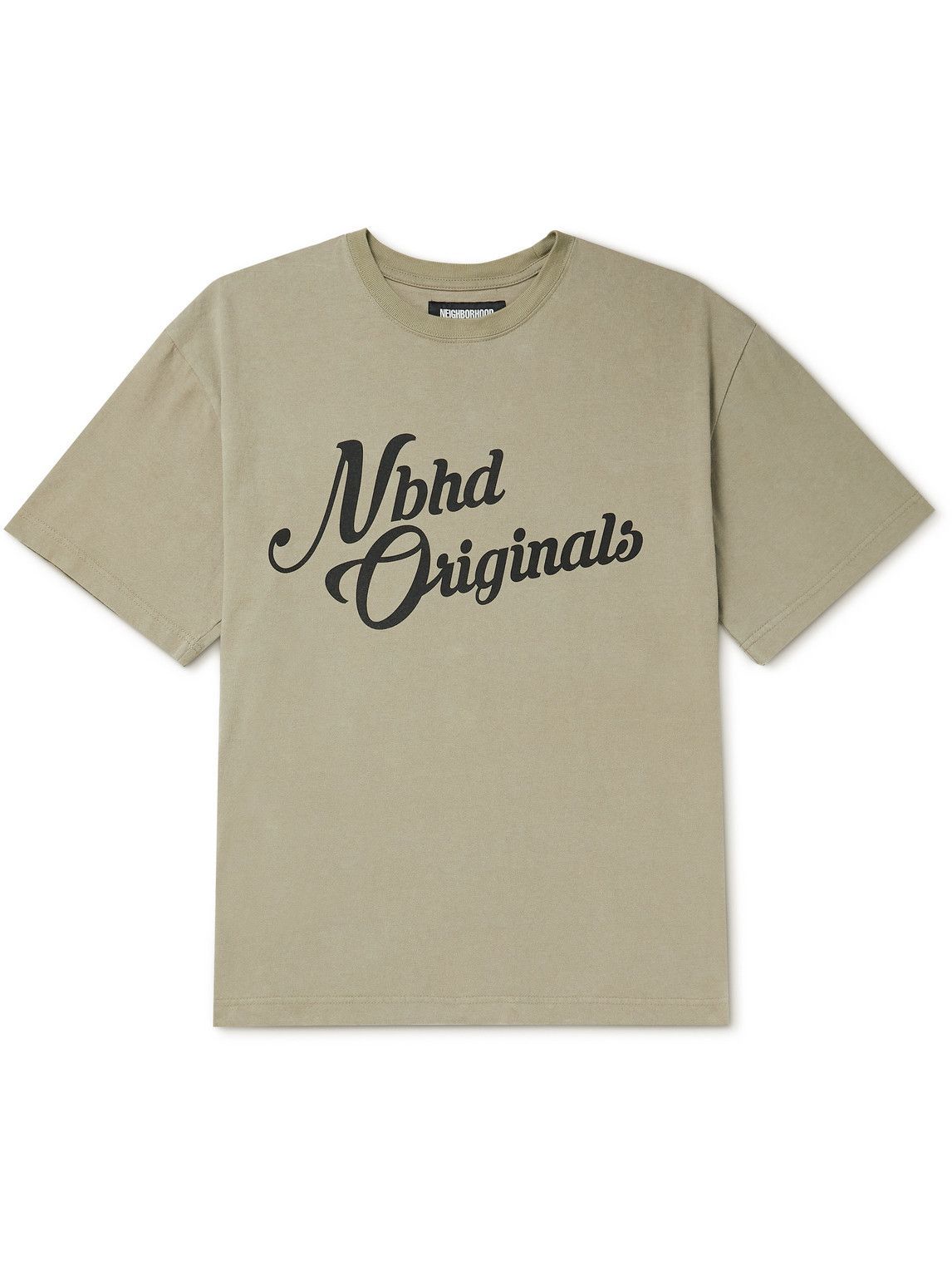 Neighborhood - Logo-Print Cotton-Jersey T-Shirt - Brown Neighborhood