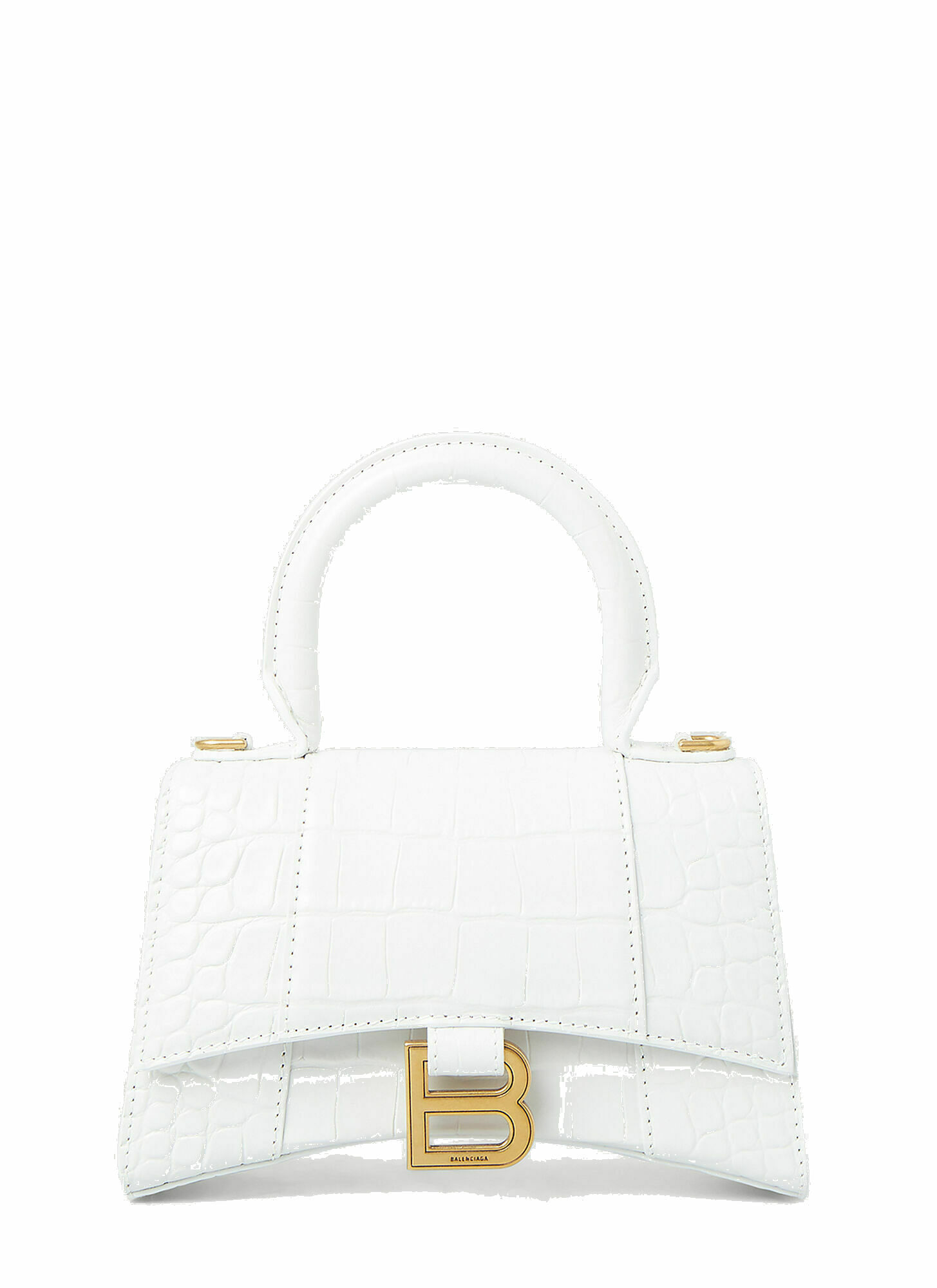 Balenciaga - Hourglass XS Handbag in White Balenciaga