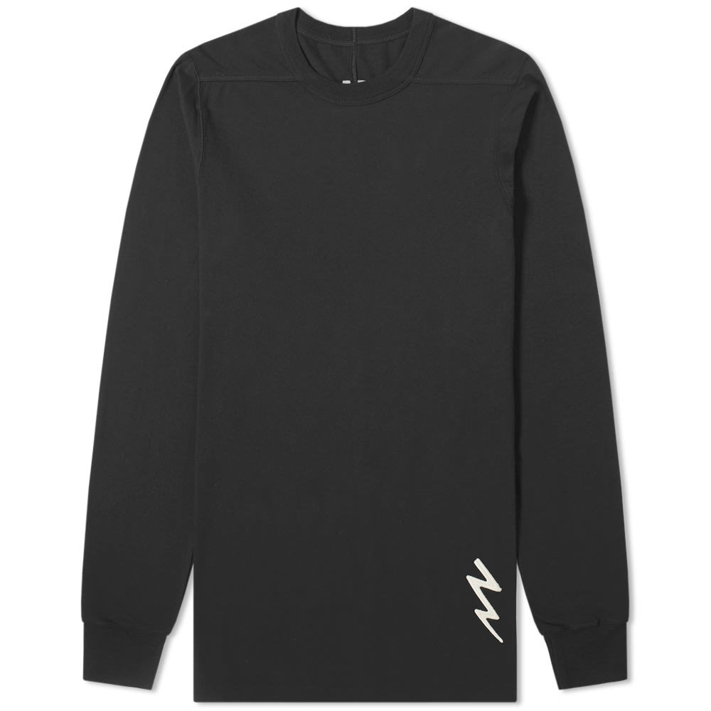 Rick Owens Long Sleeve Lightning Bolt Motif Level Tee Rick Owens