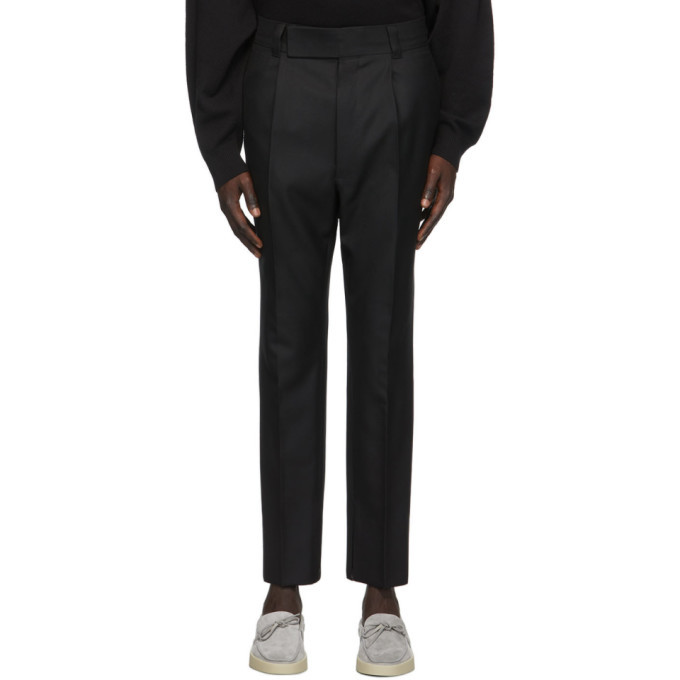 Fear of God Ermenegildo Zegna Black Wool Slim Trousers Fear of God