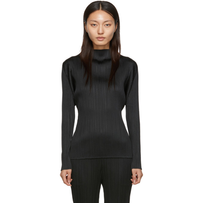 Pleats Please Issey Miyake Black Basics 